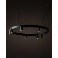 Люстра Nowodvorski 12285 Fourty Round GU10 R35+LED 7+6x10W+9W 3000K 710Lm IP20 чорна2